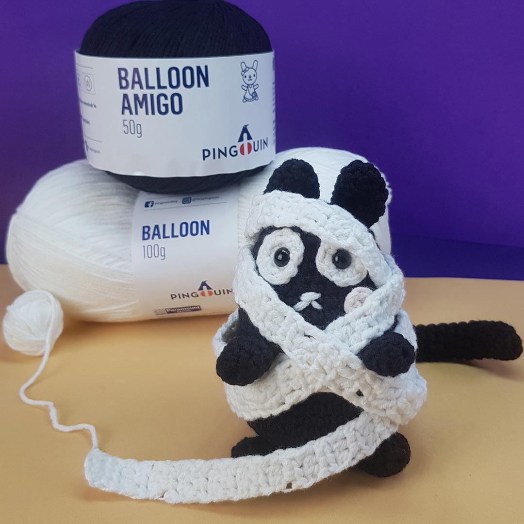 Amigurumi Gato Halloween – Fio Balloon Amigo