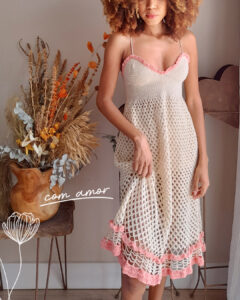 vestido de crochê