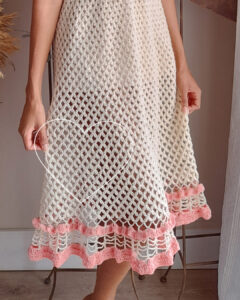 vestido de crochê