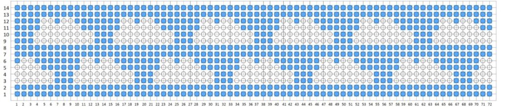 gráfico cesto de crochê
