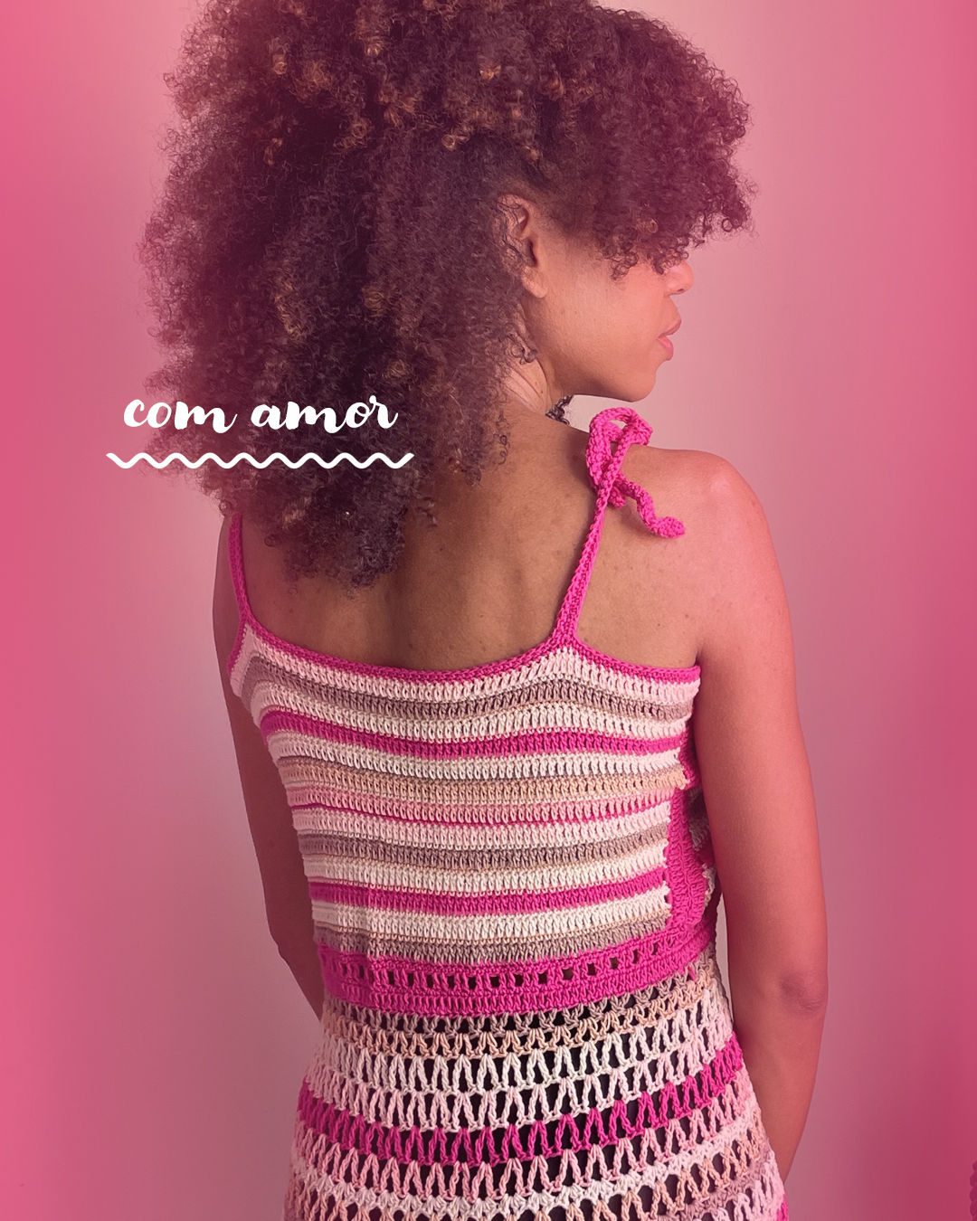 Vestido de crochê 
