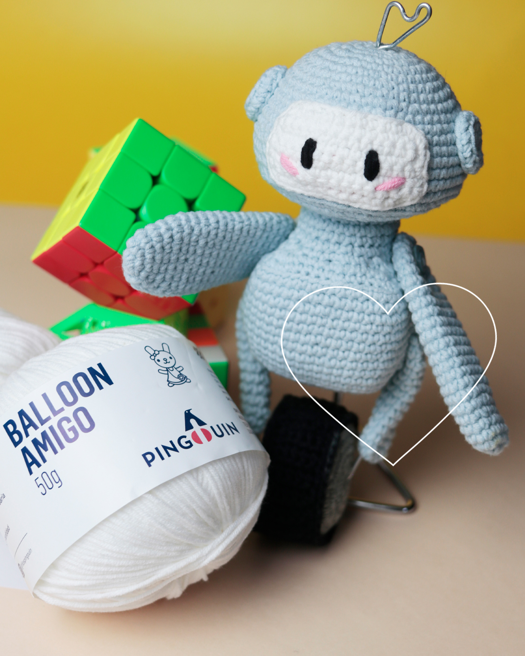Robô Amigurumi 