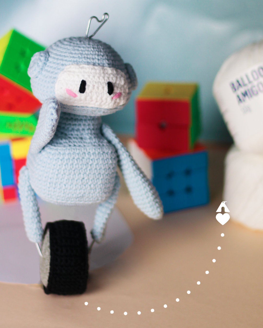 Robô Amigurumi 