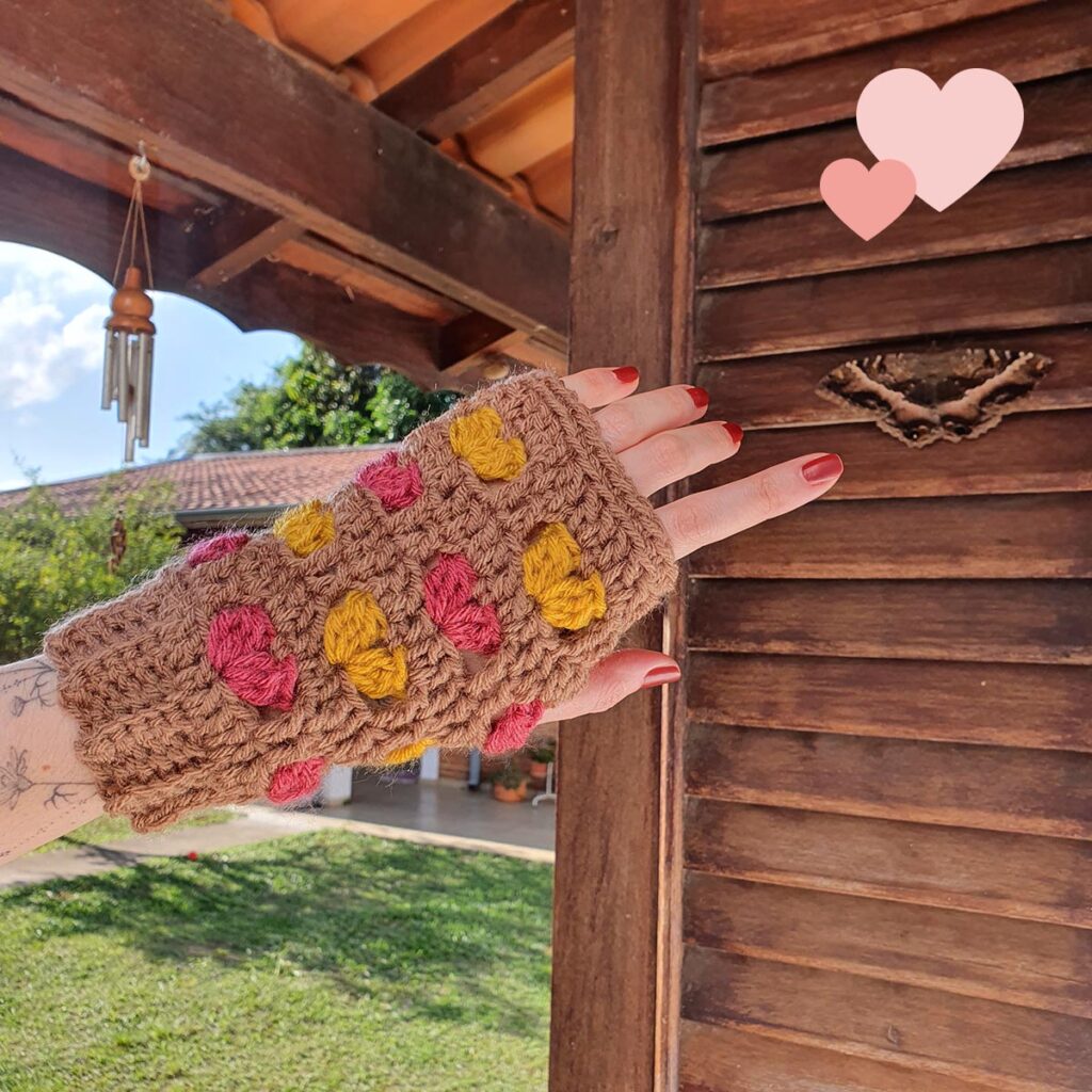 Luvas de crochê
