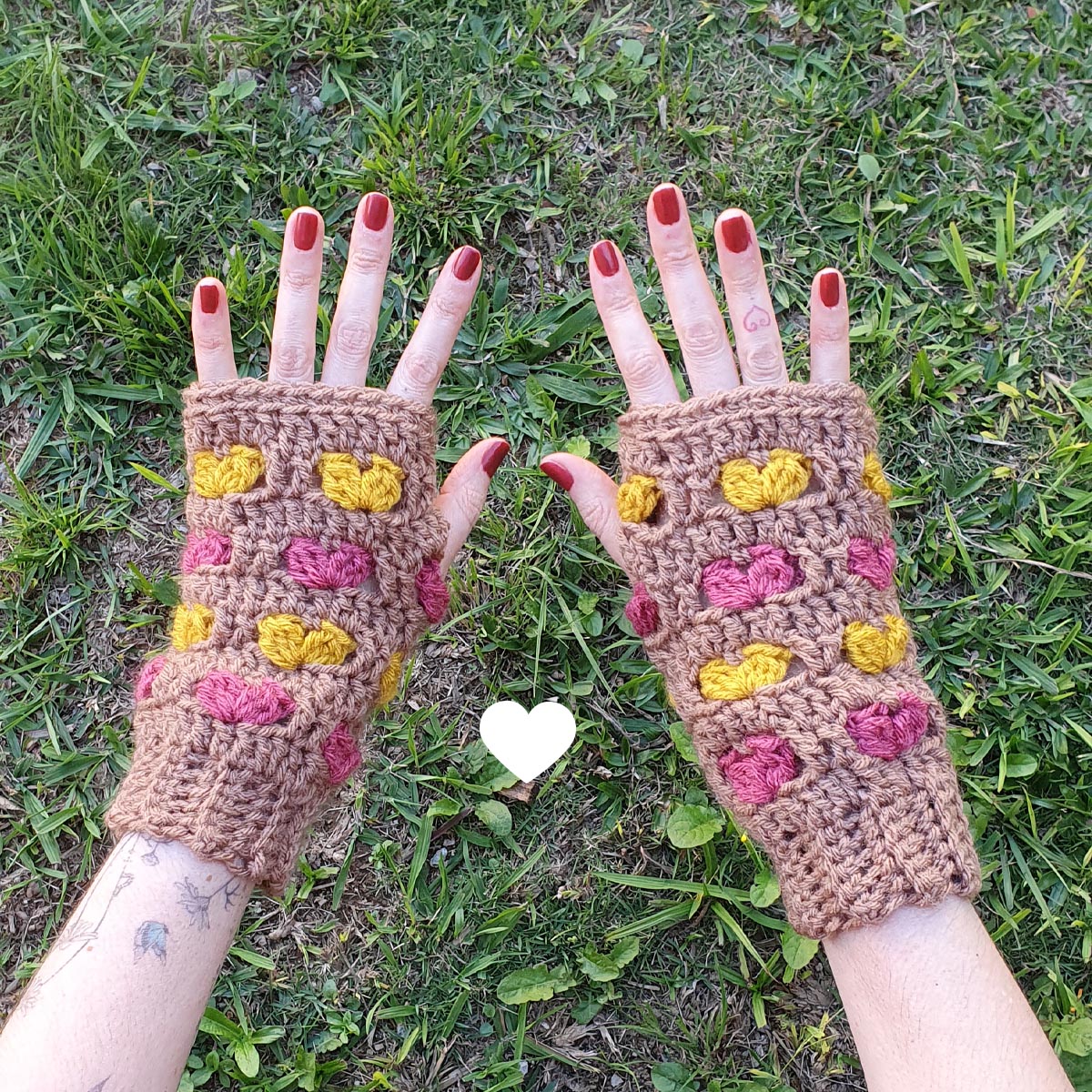 Luvas de crochê