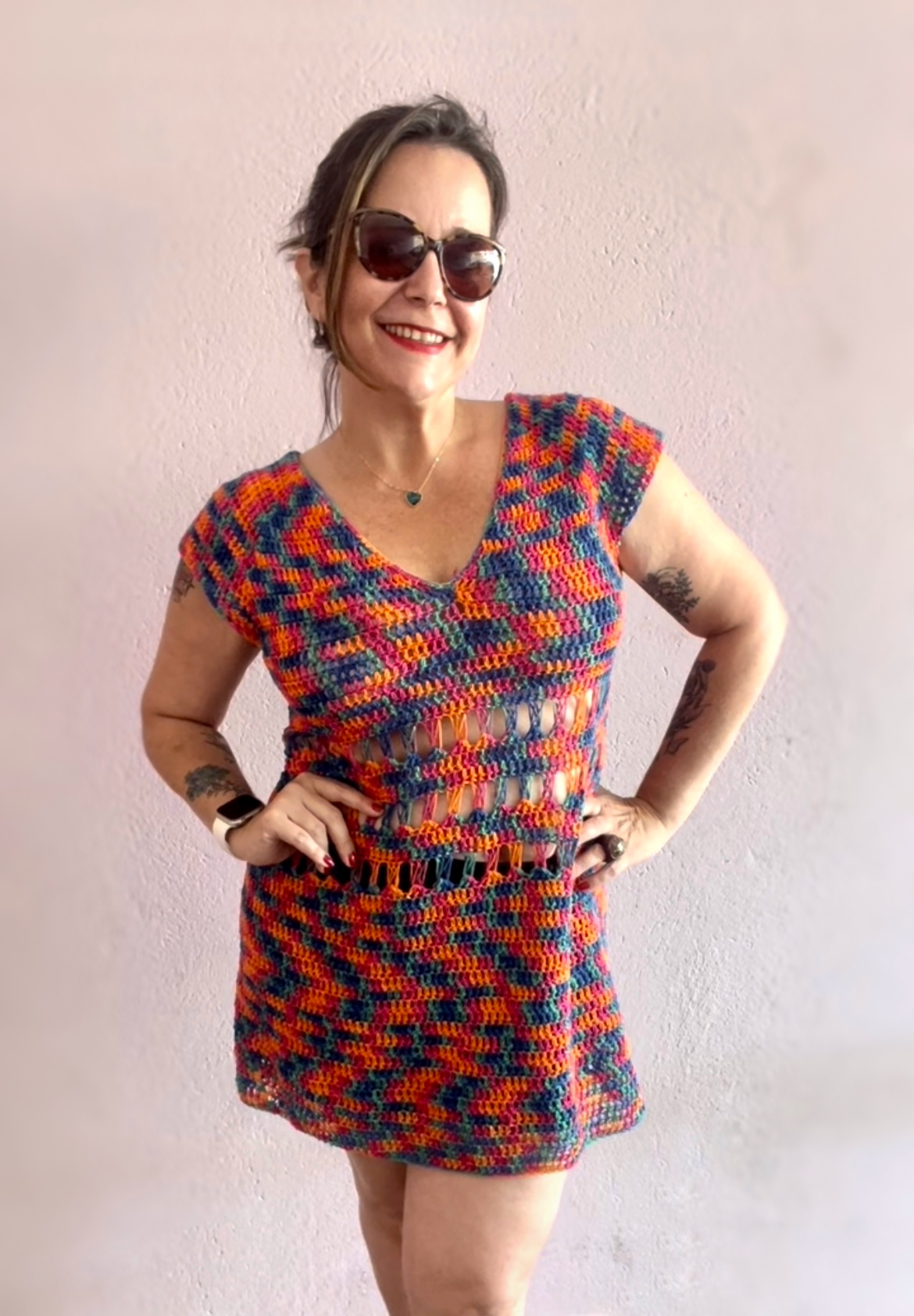 Vestido de crochê