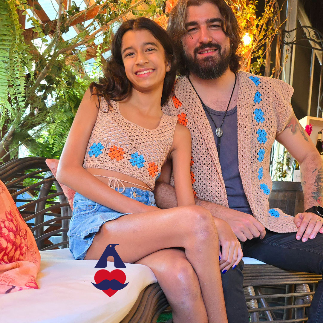 look pai e filha