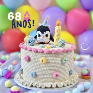 amigurumi bolo aniversario 1