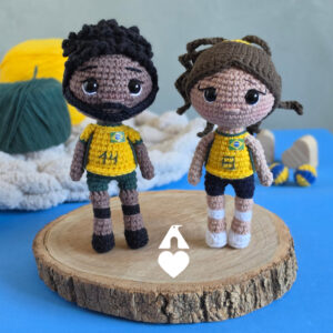 AMIGURUMI Jogadores de Vôlei
