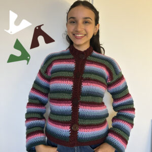 CASACO COLORIDO CROCHE