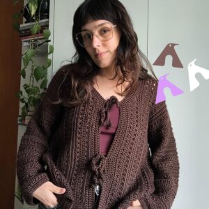 CASACO CROCHE FIO SEDIFICADA