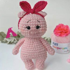 PORQUINHA PUFF AMIGURUMI